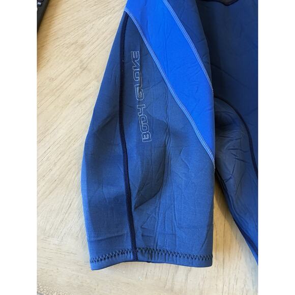 Body Glove Wetsuit Mens Large Shorty Spring Crush 2/1 Black Blue 80s Surf Beach - Picture 13 of 15
